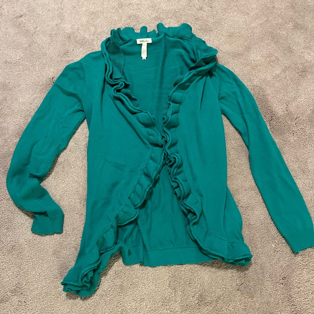 Matilda Jane kelly green with ruffle